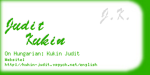 judit kukin business card